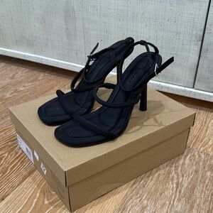 Steve Madden Black Strappy Heels